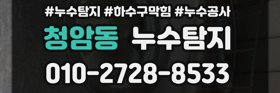 청암동 누수탐지업체