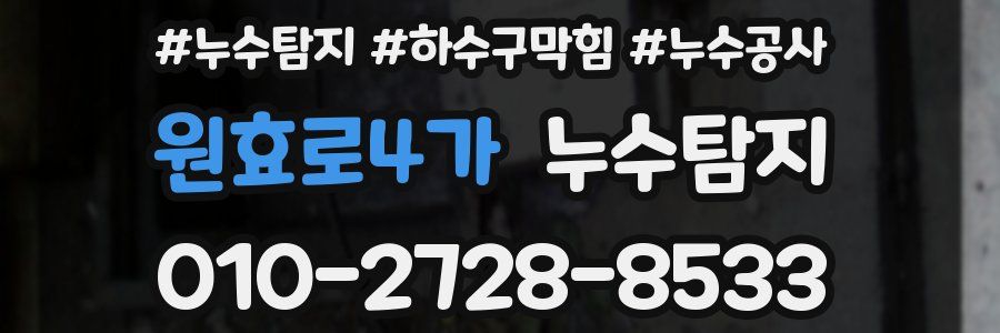 원효로4가 누수탐지업체