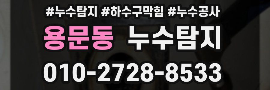 용문동 누수탐지업체