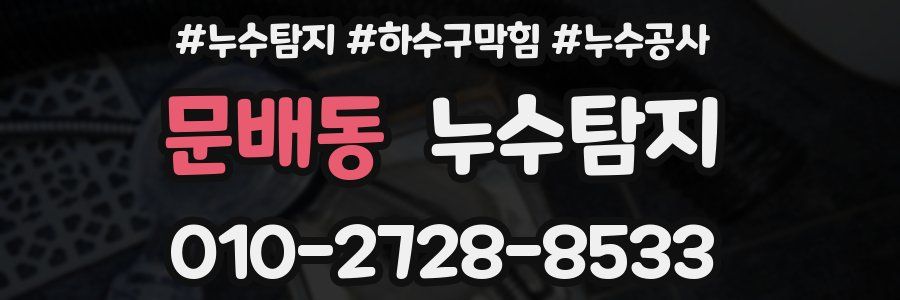 문배동 누수탐지업체