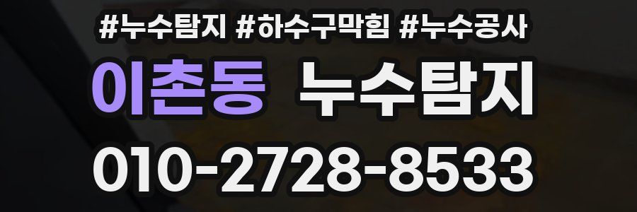 이촌동 누수탐지업체