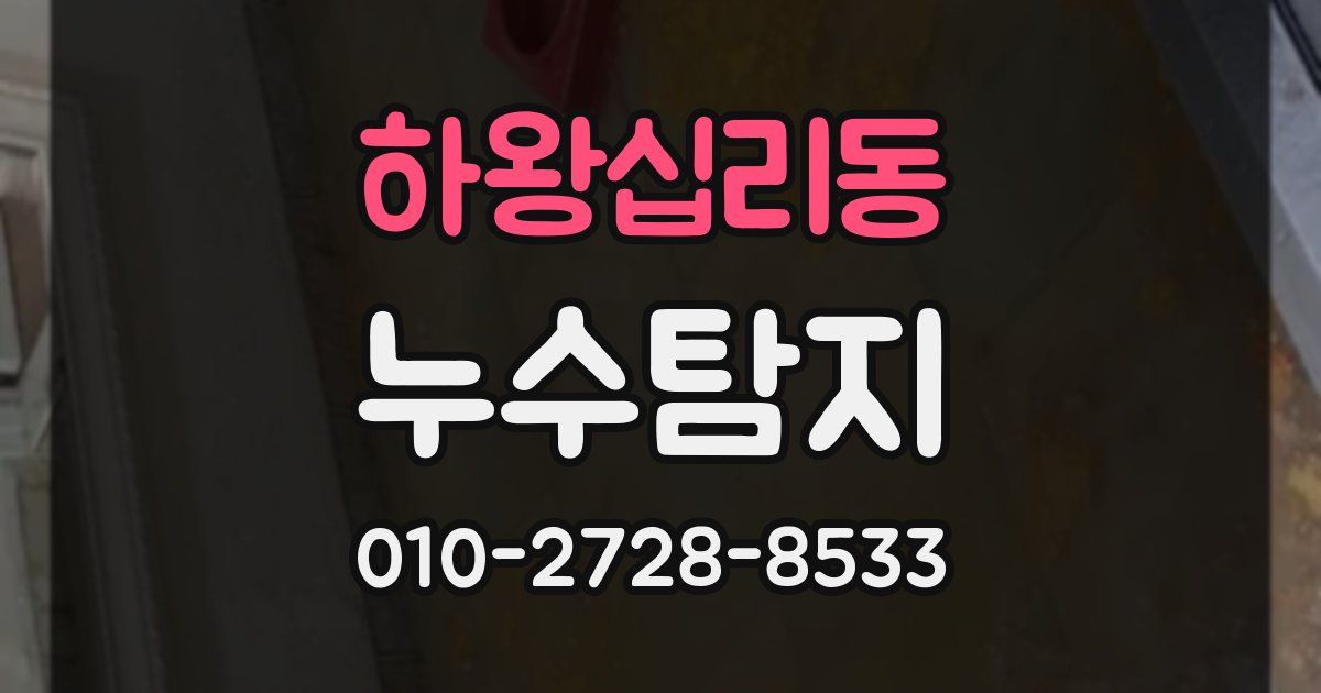 하왕십리동 누수공사