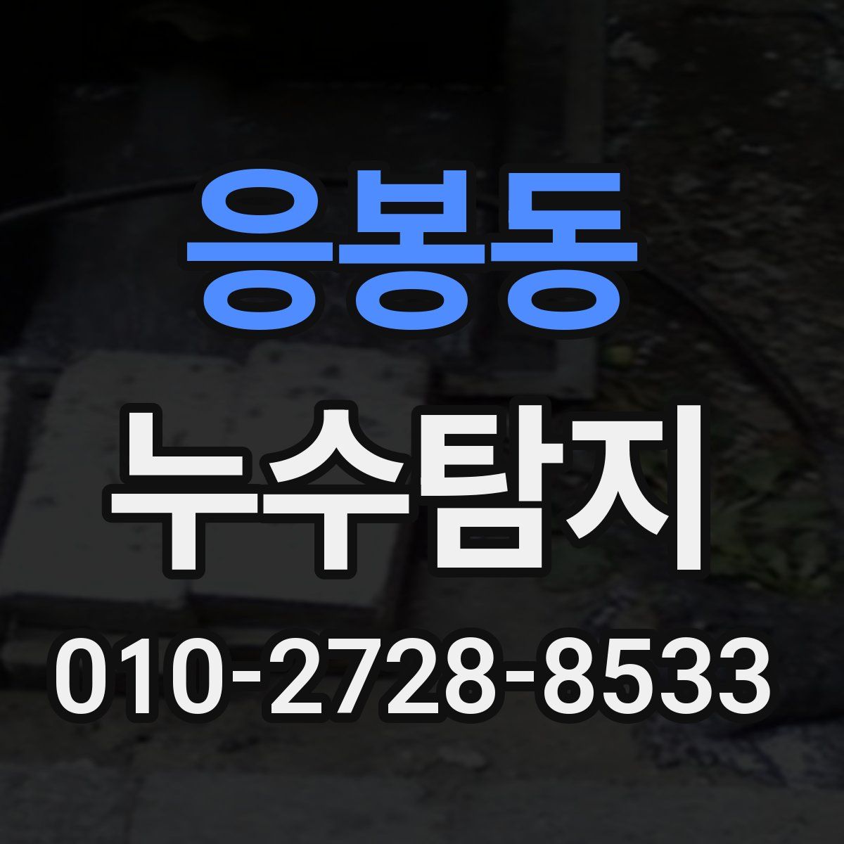 응봉동 누수탐지