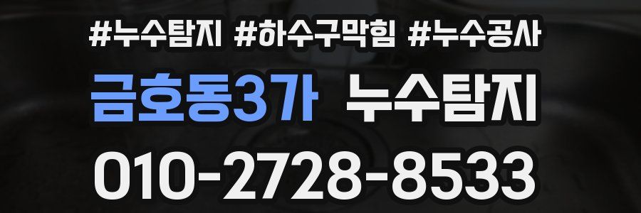 금호동3가 누수탐지업체