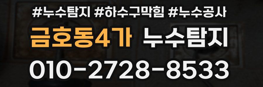 금호동4가 누수탐지업체