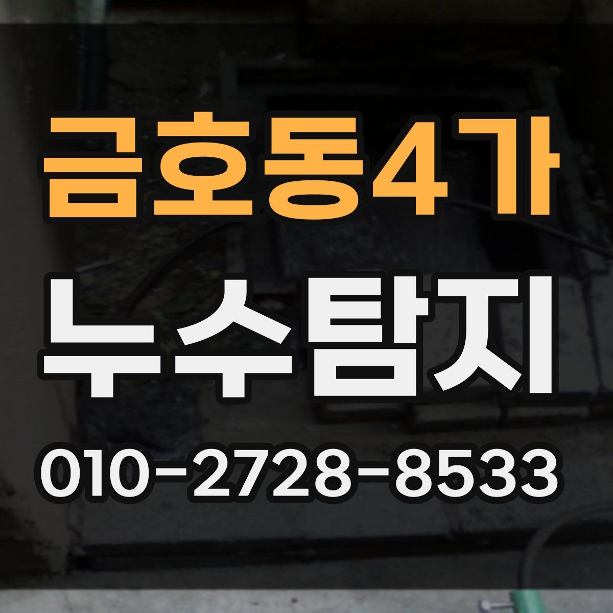 금호동4가 누수탐지