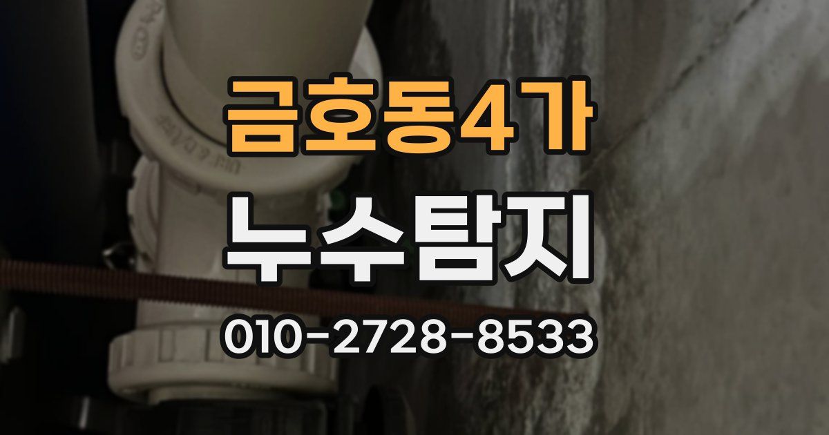 금호동4가 누수공사