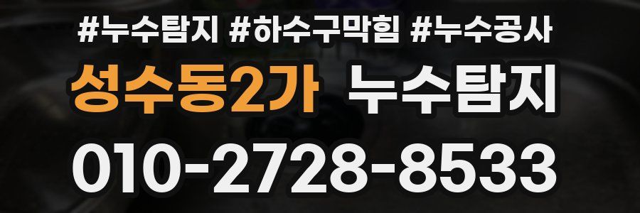 성수동2가 누수탐지업체