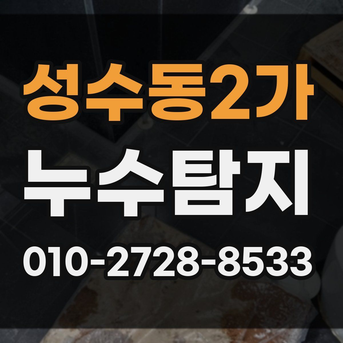성수동2가 누수탐지
