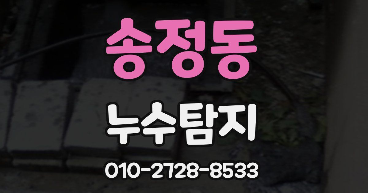 송정동 누수공사