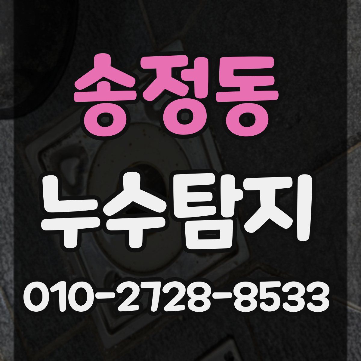 송정동 누수탐지
