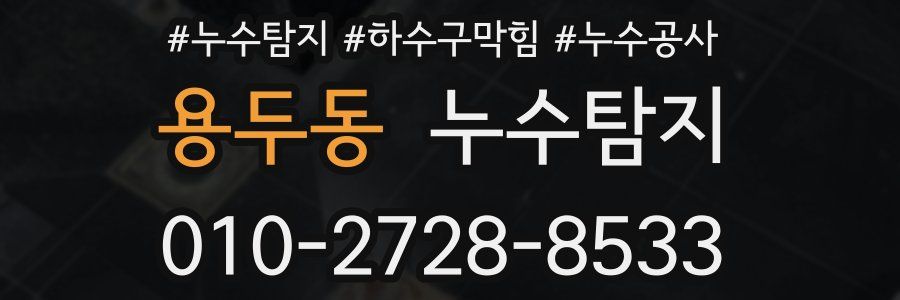용두동 누수탐지업체