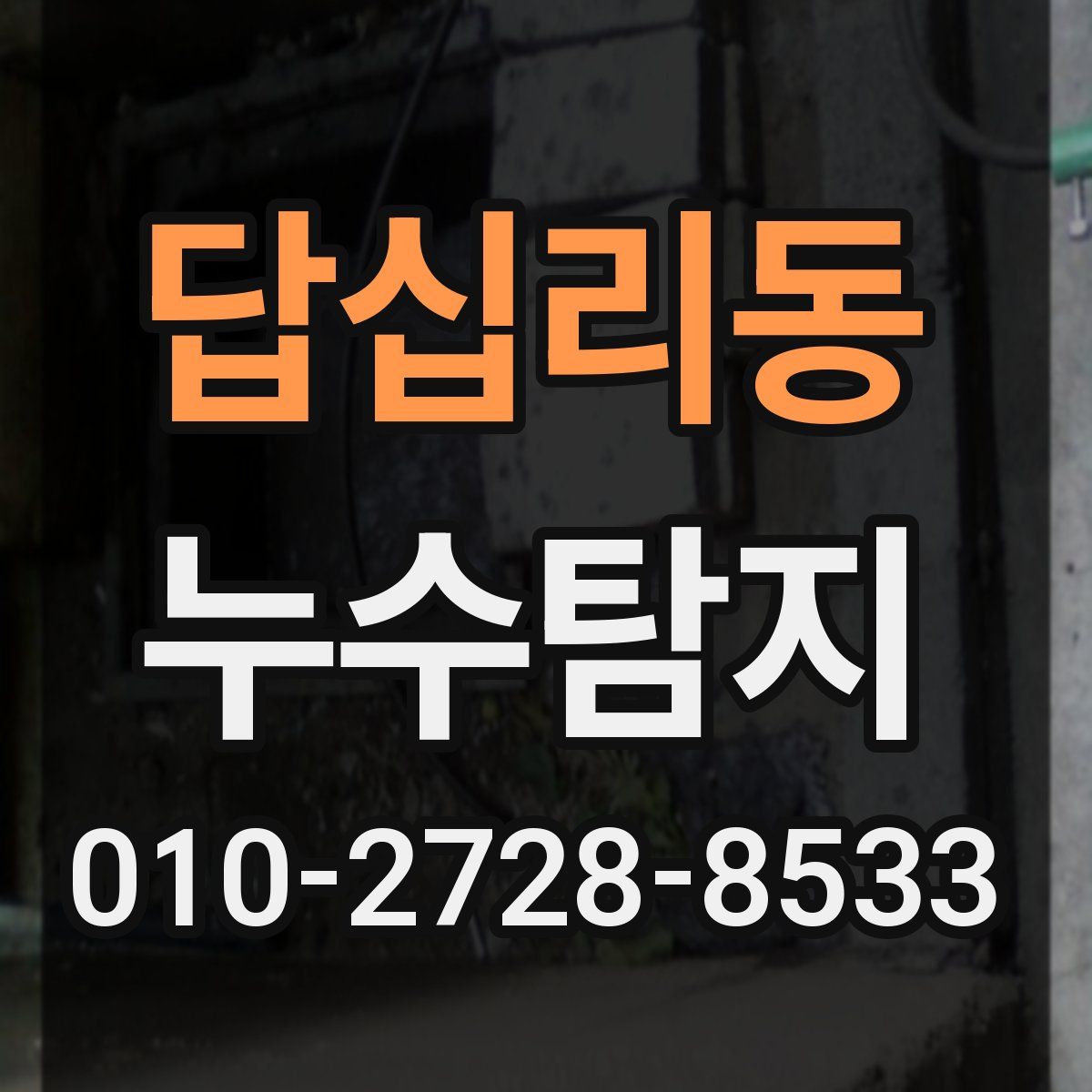 답십리동 누수탐지