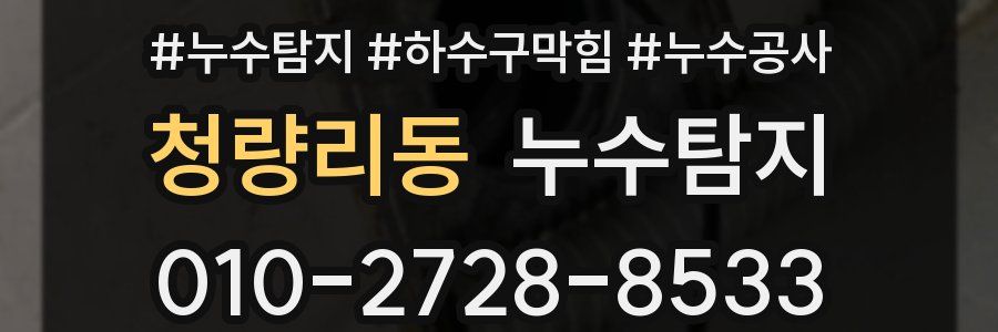 청량리동 누수탐지업체
