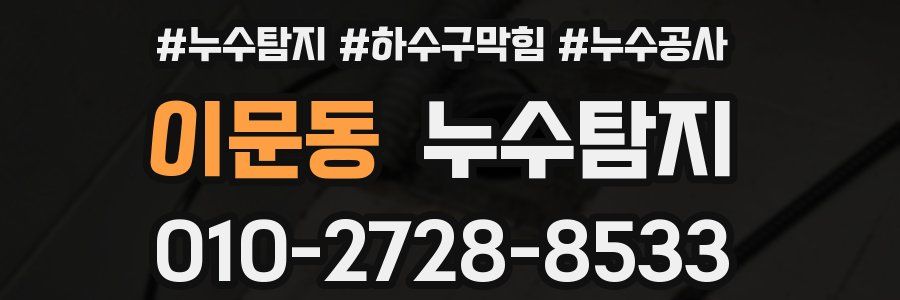 이문동 누수탐지업체