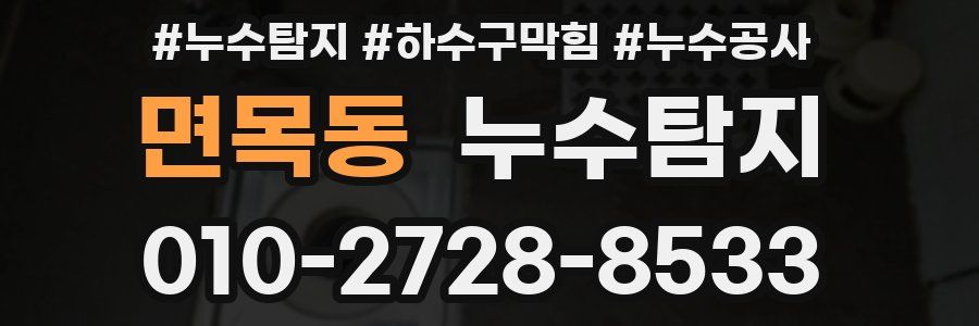 면목동 누수탐지업체