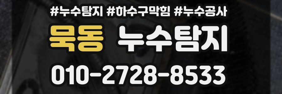 묵동 누수탐지업체