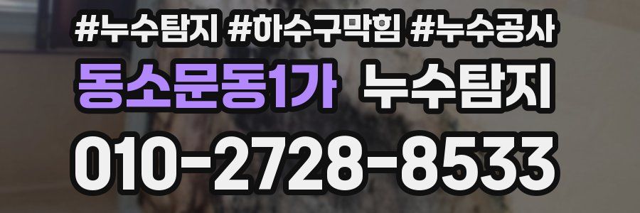동소문동1가 누수탐지업체
