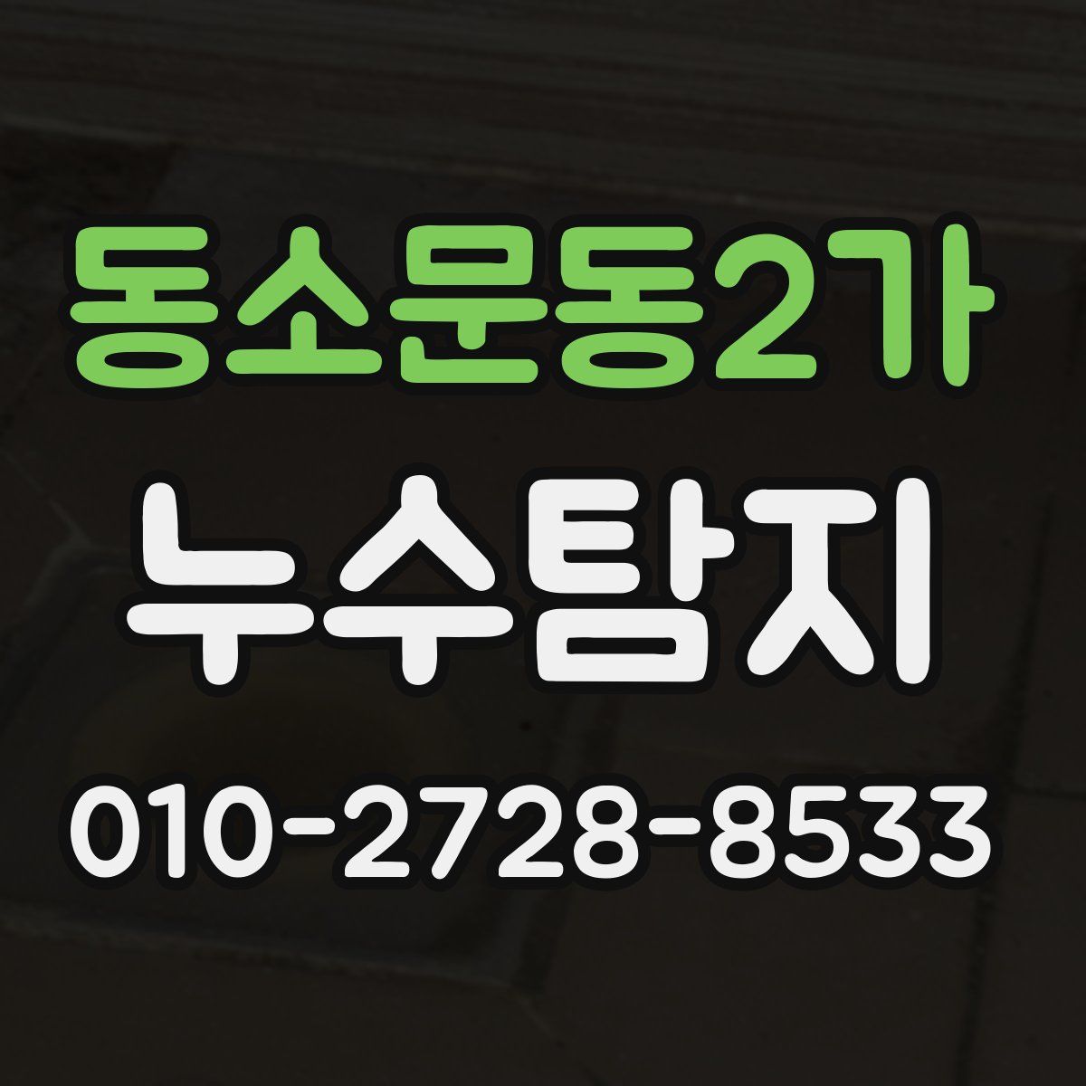 동소문동2가 누수탐지