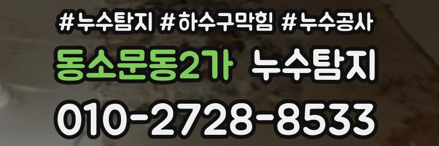 동소문동2가 누수탐지업체