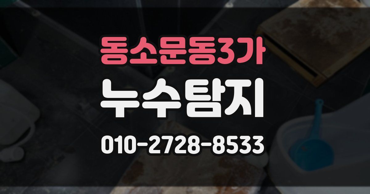 동소문동3가 누수공사