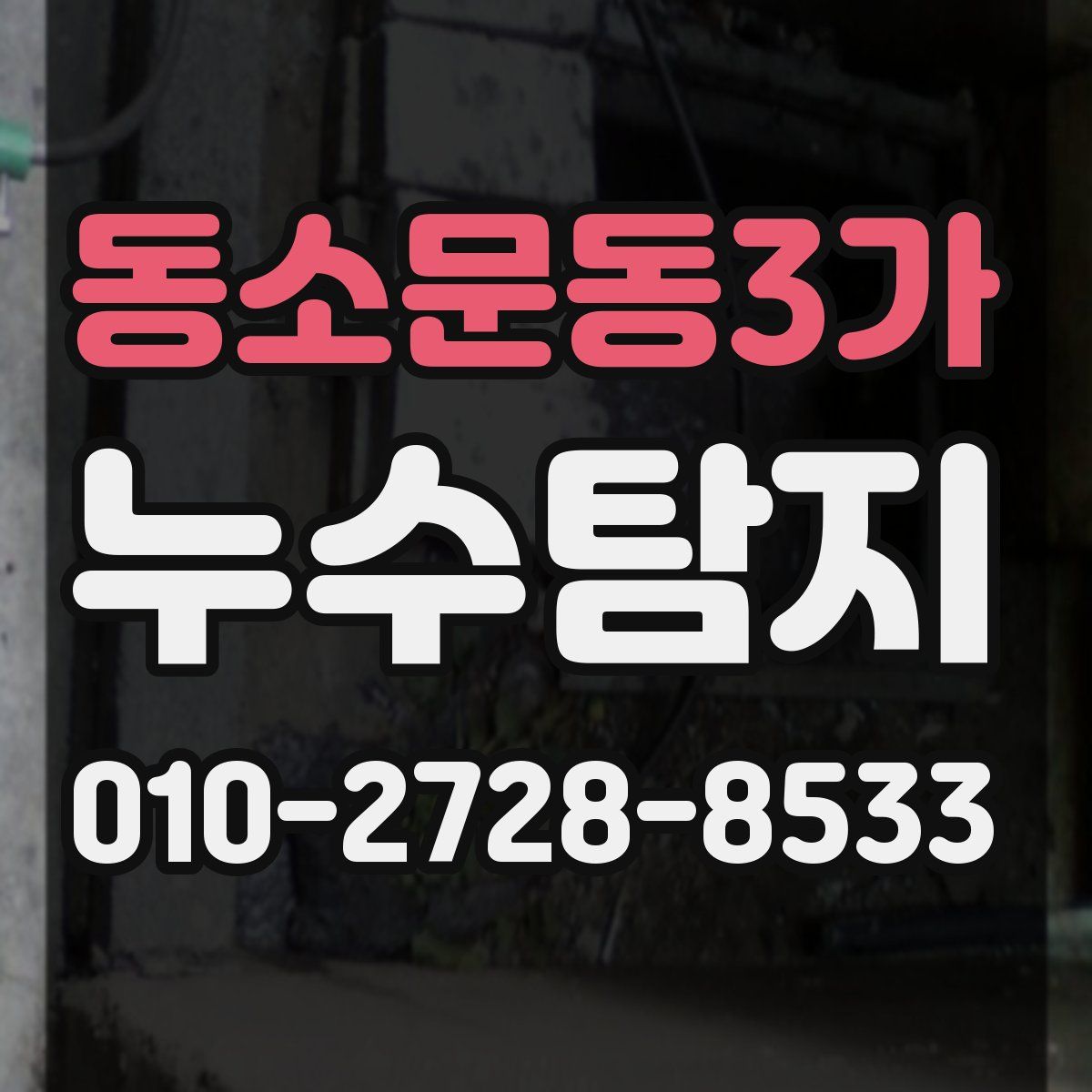 동소문동3가 누수탐지