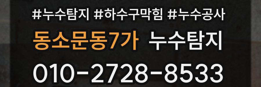 동소문동7가 누수탐지업체