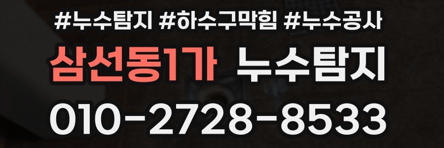 삼선동1가 누수탐지업체