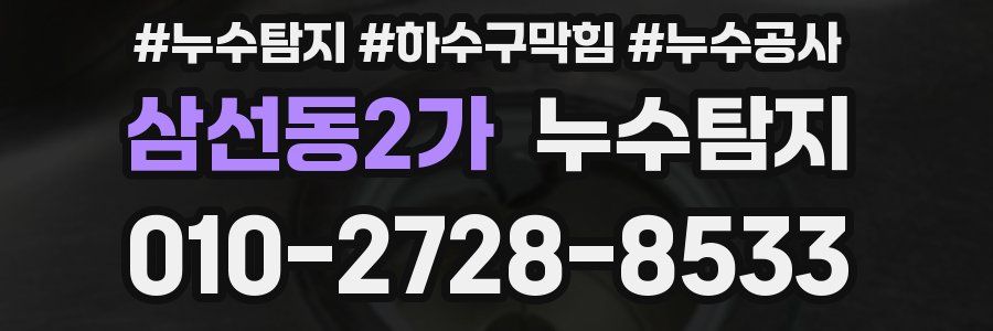 삼선동2가 누수탐지업체