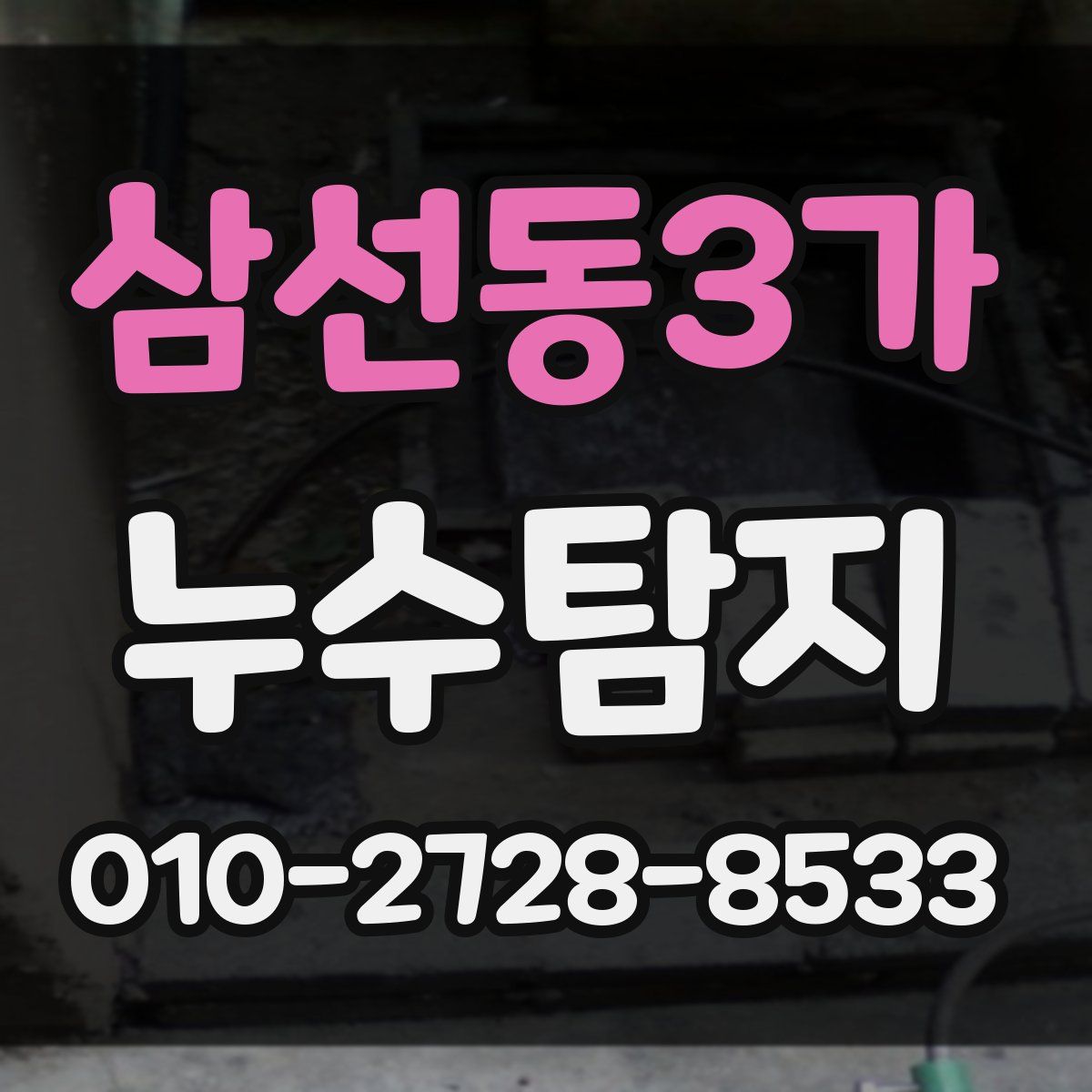 삼선동3가 누수탐지