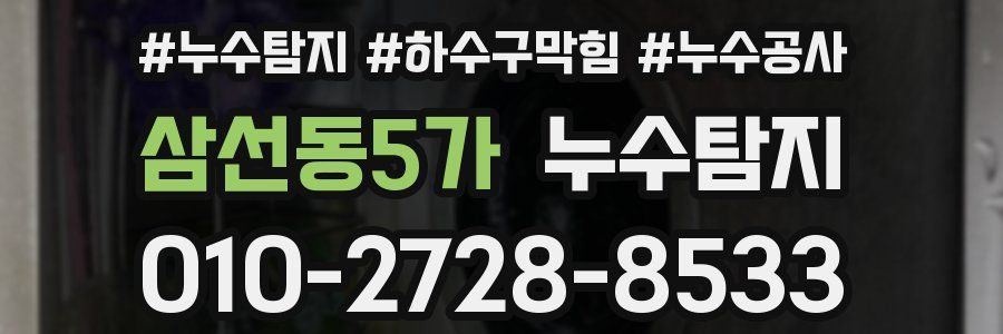 삼선동5가 누수탐지업체