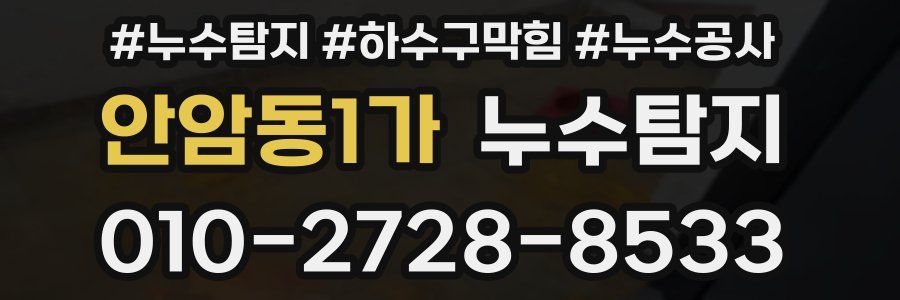 안암동1가 누수탐지업체