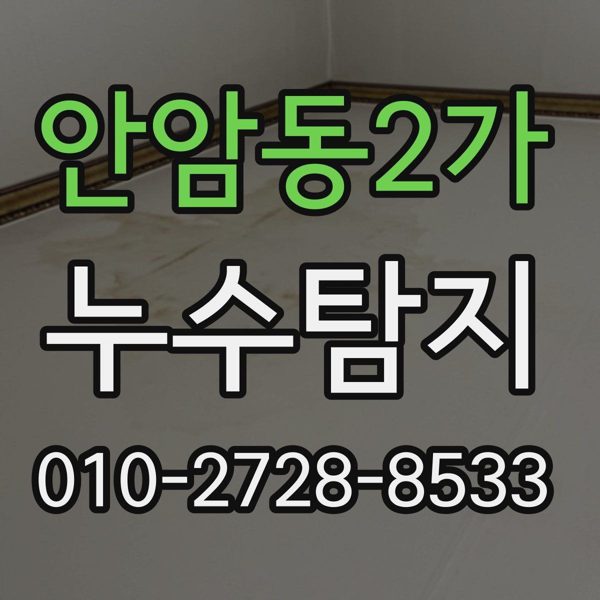 안암동2가 누수탐지