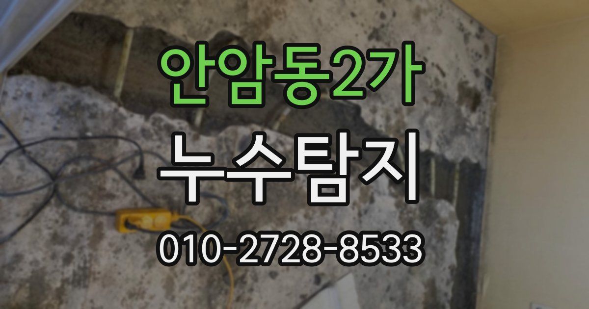 안암동2가 누수공사