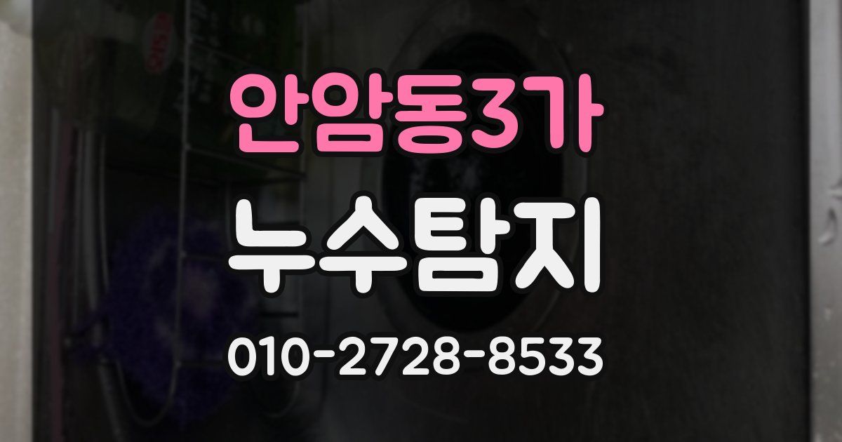 안암동3가 누수공사