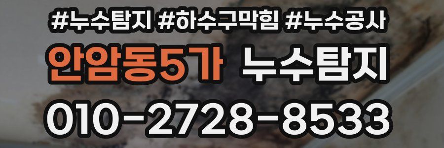 안암동5가 누수탐지업체