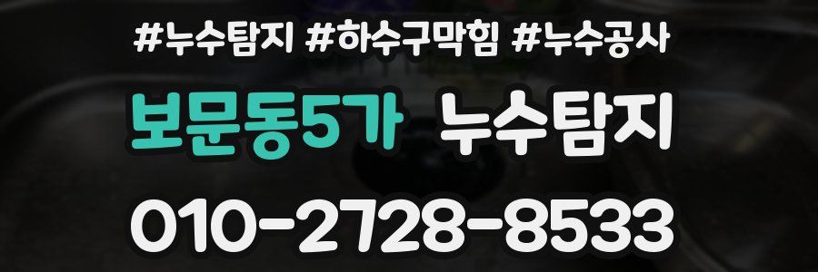 보문동5가 누수탐지업체