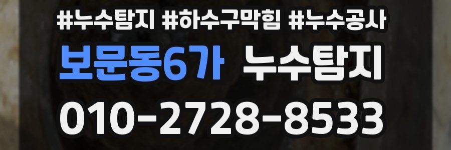 보문동6가 누수탐지업체