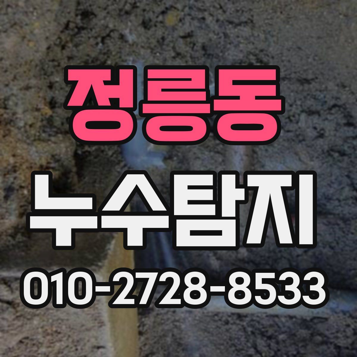 정릉동 누수탐지
