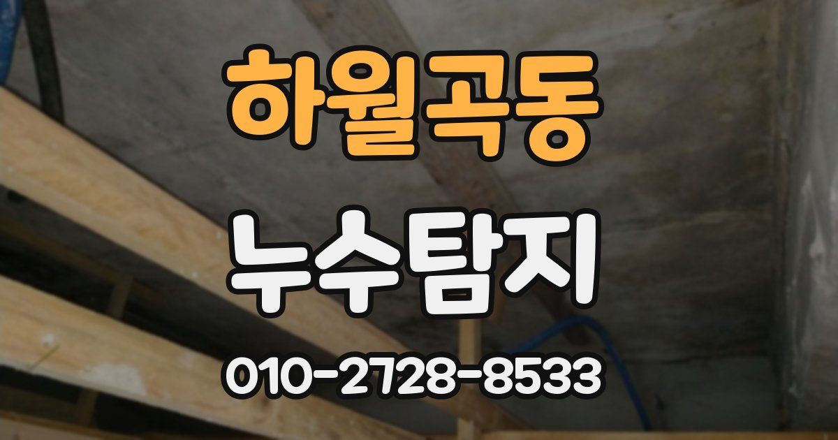 하월곡동 누수공사