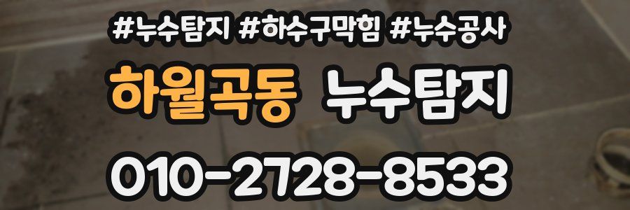 하월곡동 누수탐지업체