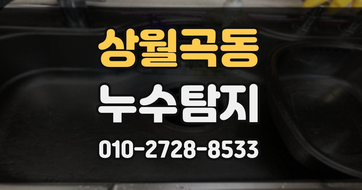상월곡동 누수공사