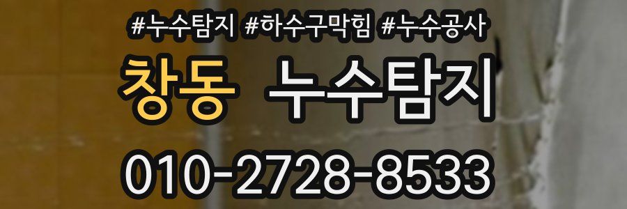 창동 누수탐지업체