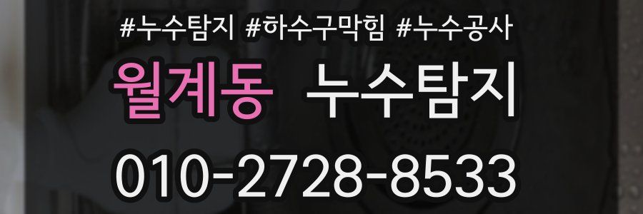 월계동 누수탐지업체