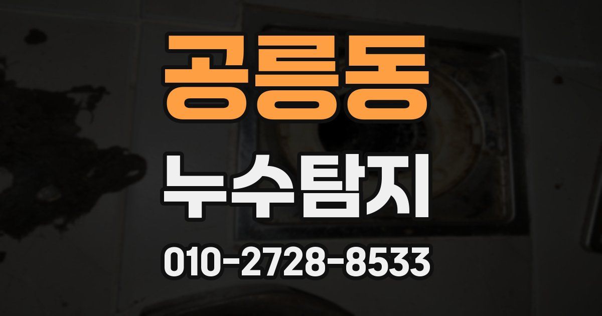 공릉동 누수공사