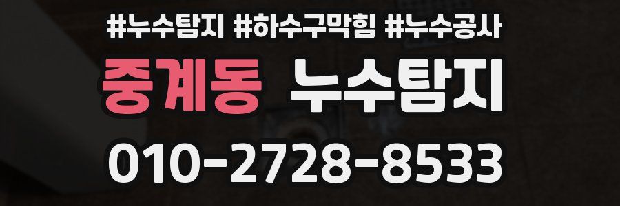 중계동 누수탐지업체