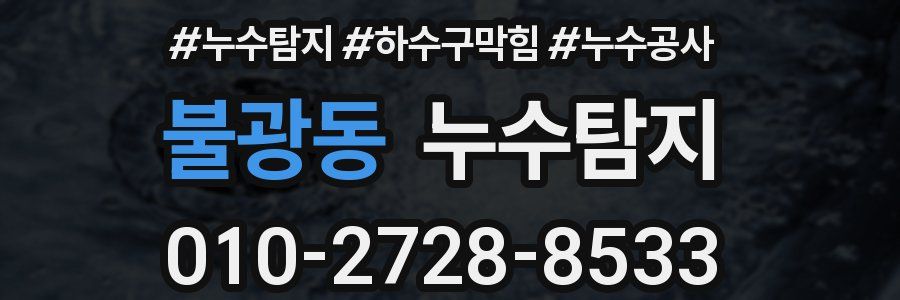 불광동 누수탐지업체