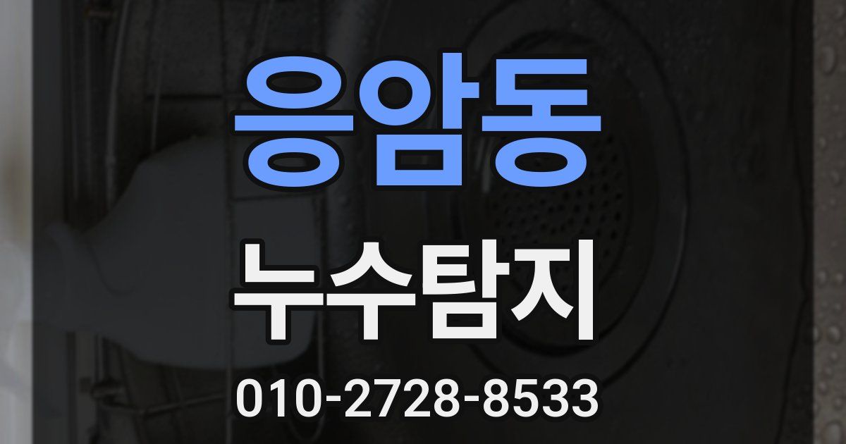 응암동 누수공사