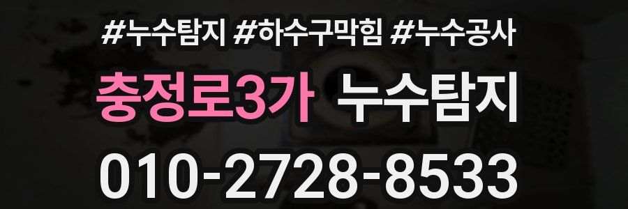 충정로3가 누수탐지업체