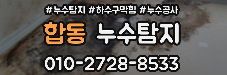 합동 누수탐지업체